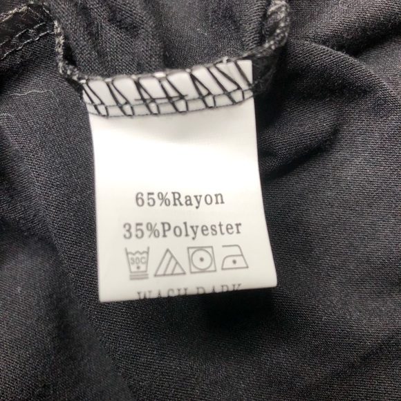 Black Cold Off Shoulder Lace‎ Detail Front Keyhole Detail Back Tunic Blouse SZ M - Picture 8 of 16